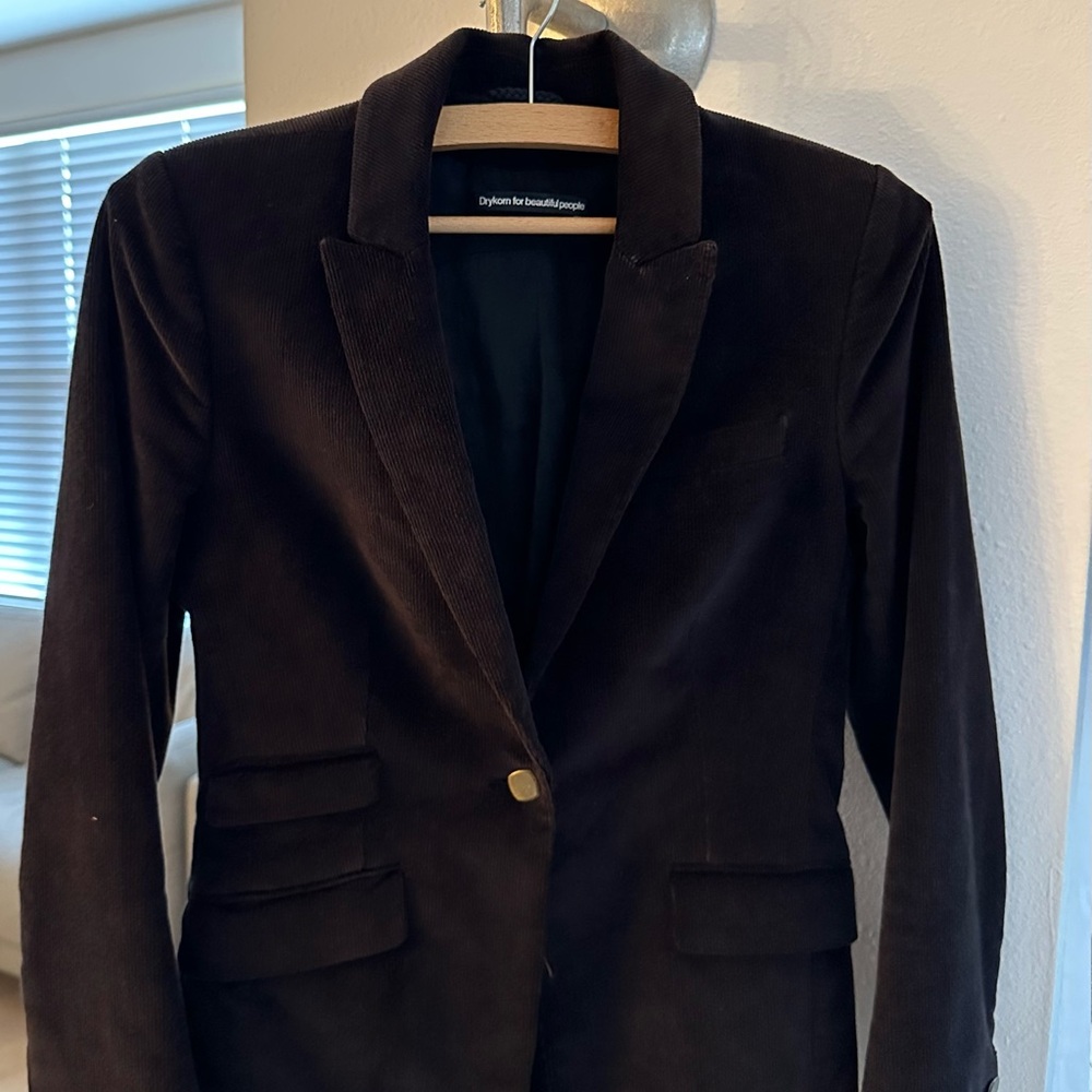 Brown Corduroy Jacket  Designer Drykorn for beautiful people Scandi very good